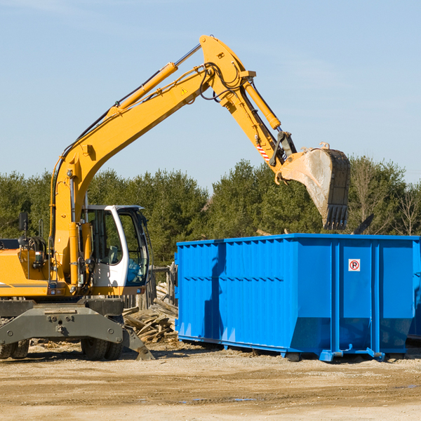 what are the rental fees for a residential dumpster in Turpin